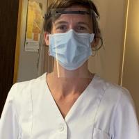 Dr Rochigneux et visière de protection
